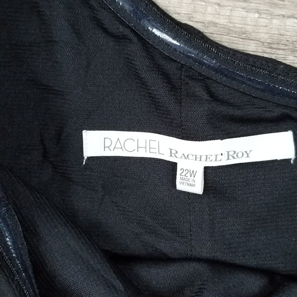 Rachel Rachel Roy Black One Sleeve Dress 22W - Picture 6 of 8